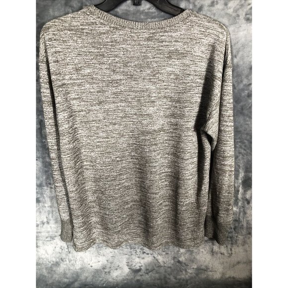 Gap Womans Top Gray Knit Long Sleeve Sweater By Loft Small - Picture 6 of 7